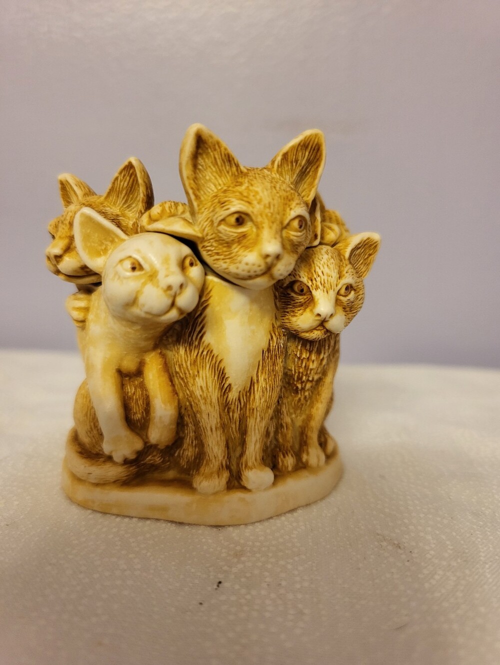 Harmony Kingdom 2.25 Inch 4 Cats Trinlet Holder Figurine - Picture 10 of 11